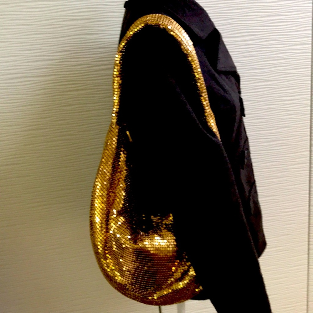 Gold chain-mail bag